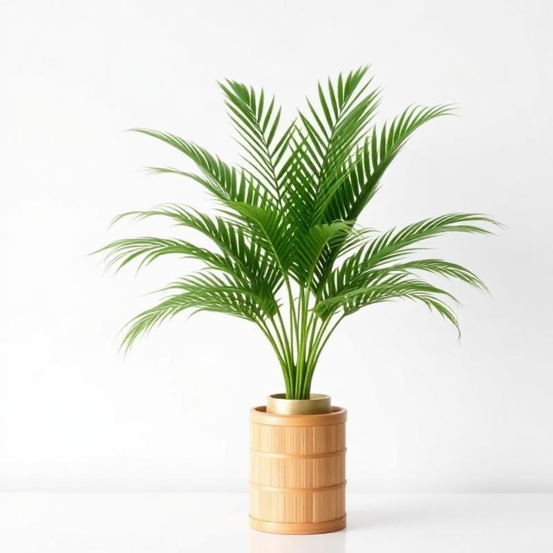 Areca Palm in Bamboo Vase