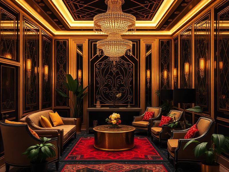 Art Deco aesthetic interior design inspiration | FoliPlace plant styling guide