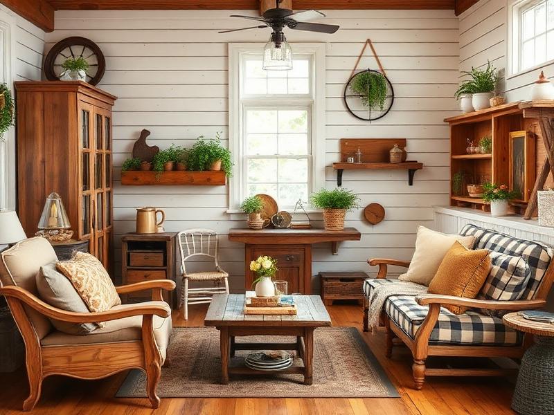 Farmhouse aesthetic interior design